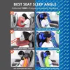 Modal cotton zero pressure blackout 3D sleep eye mask neck pillow, blackout breathable travel neck pillow with eye mask 2