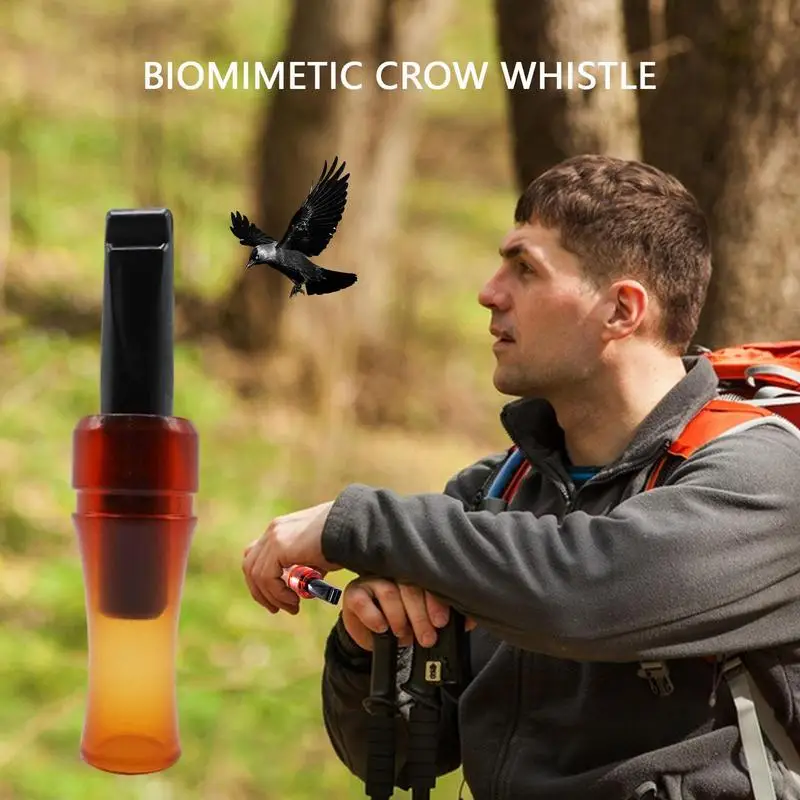 Outdoor Hunting Bait Whistle Crow Caller Imitation Sound Bait for Luring Duck Whistle Hunting Tools Realistic Sounds Whistle