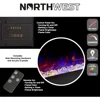 Electric Fireplace - 54 Inch No Heat Wall Mounted Fireplace With LED Flames Stove Remote Timer Stoves Decorative Freight free 4