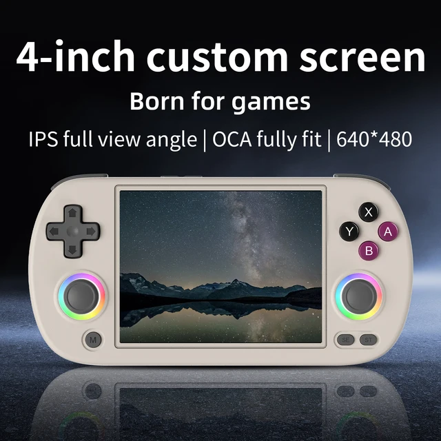 ANBERNIC RG40XX H Handheld Game Console 4.0-in 640*480 IPS Screen 3200mAh 64 Bit System With RGB Light Built in 5K+Games RG40XXH 2