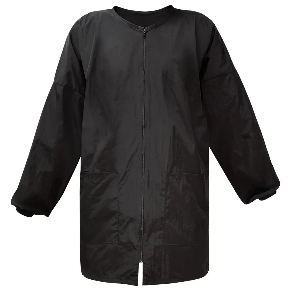 Waterproof Hairdresser Cutting Gown with Sleeved Antistatic Uniform Haircutting Capes Apron Professional Hairstyling Cloth Adult