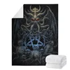 Gothic Punk Style Plush Throw Blanket for Bedroom Death Skull Printed Throw Blankets Special Halloween Gifts for Teenager Adluts 5