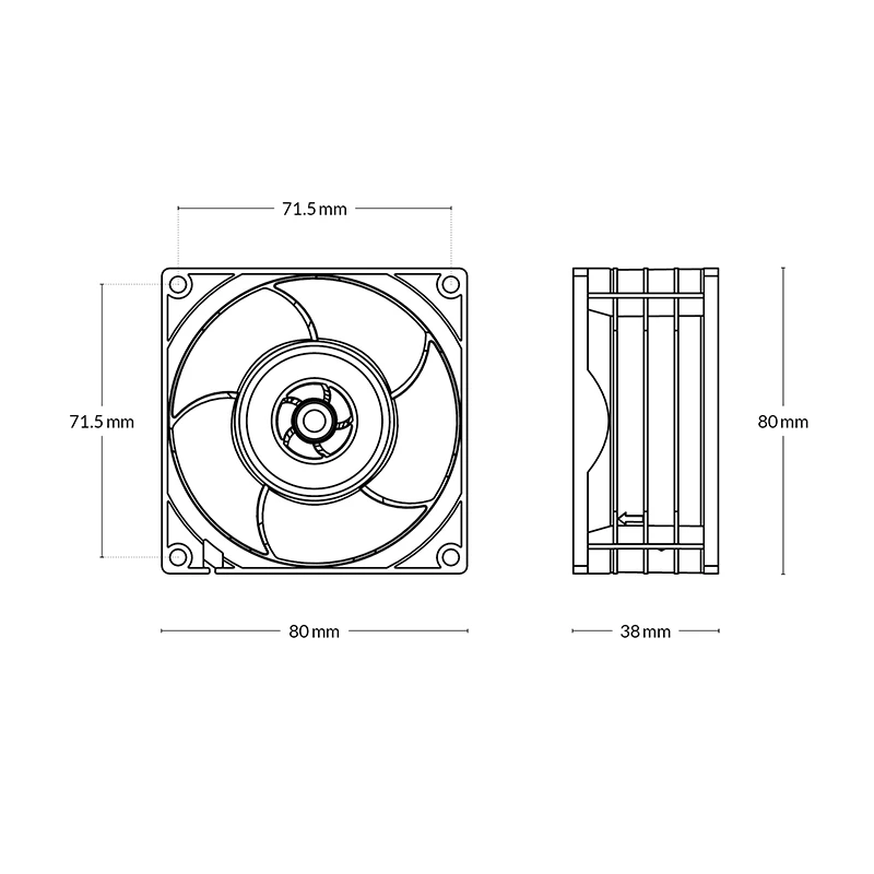 Ventilador De Servidor ARCTIC S12038-4K - Alta Presión, 4000 Rpm, Regulación PWM Para Refrigeración Eficiente
