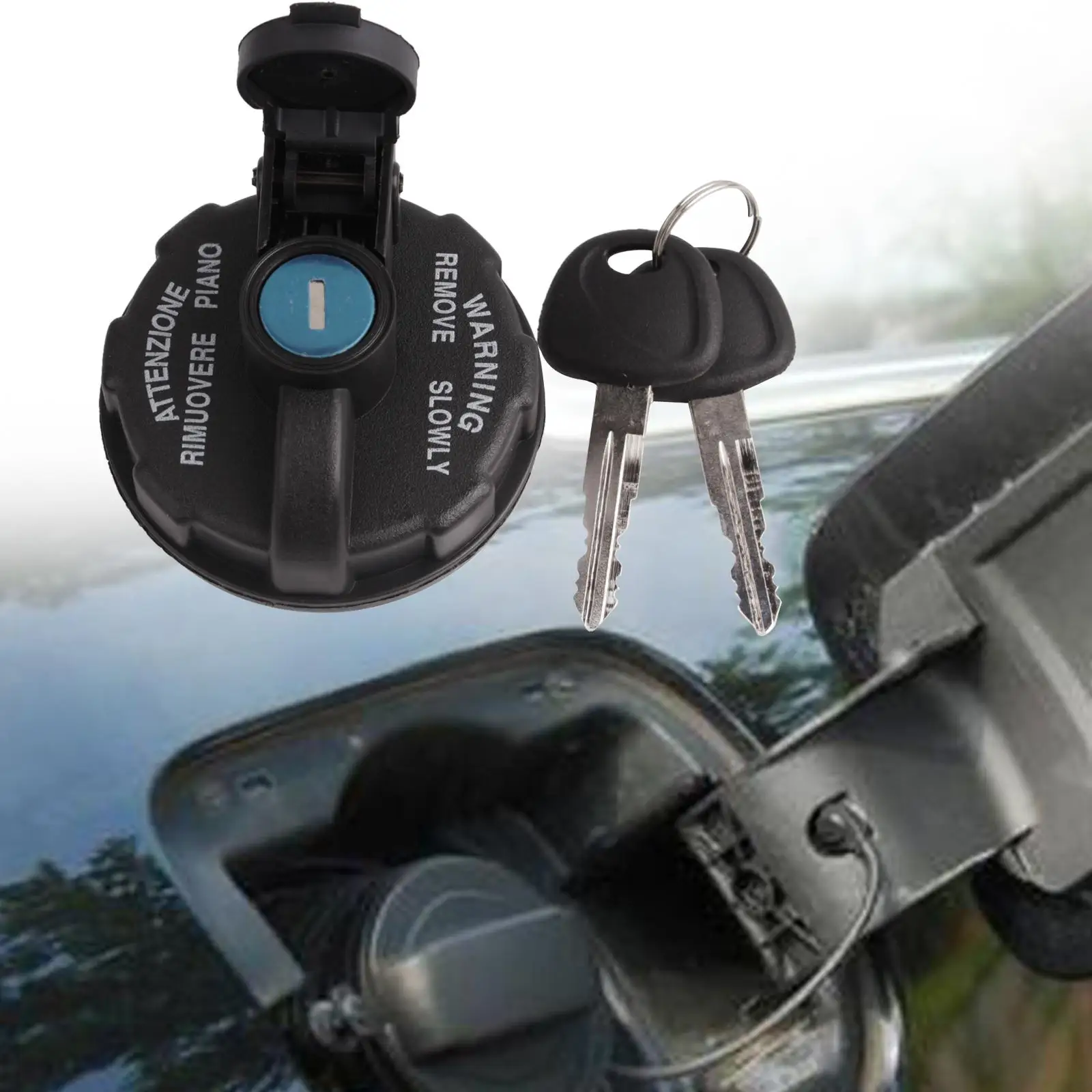

Fuel Tank Gas Cap Portable Directly Replace Plastic Lockable High Performance Diesel Trucks with 2 Keys Fuel Tank Filler Cap