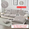 Waterproof Sofa Seat Cushion Cover Jacquard Sofa Cover For Living Room Furniture Protector L Shape Corner Armchair Couch Covers 2
