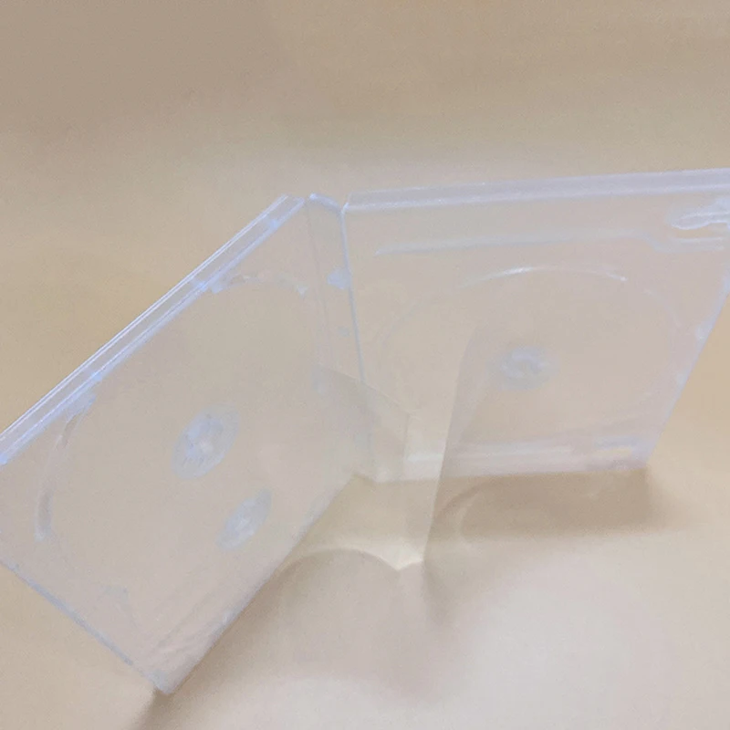 [H]정사각형 투명 바닥 CD 박스 빈 CD 케이스 PP 플라스틱 밀키 투명 CD 케이스 CD 케이스 용량 3디스크