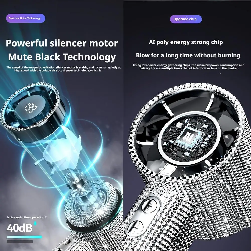 Diamond handheld Fan.