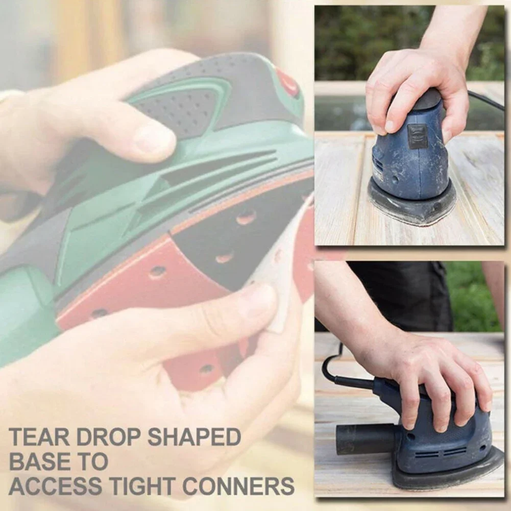 

30 шт., треугольные шлифовальные листы для дерева, металла, камня, пластика, стекла