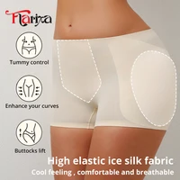Flarixa coussinets de hanche Shapewear culottes bout à bout Shaper ventre contrôle sous-vêtements boxeurs améliorer les fesses modélisation Shorts glace soie 5