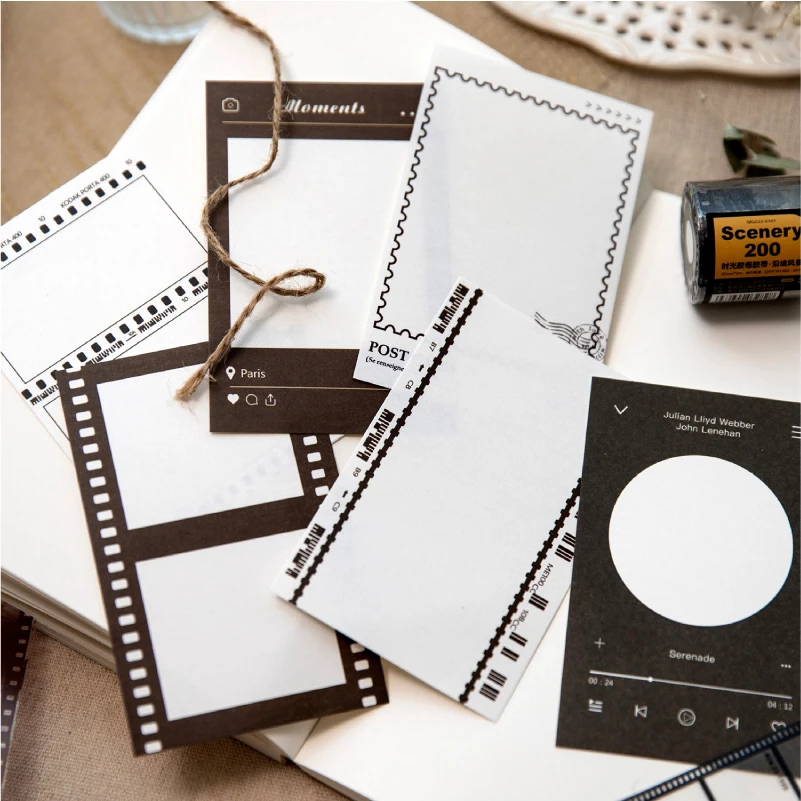 Journal GO 30sheets Vintage Memo Pads Material Paper DIY Scrapbooking Cards Junk Journal Retro Notes Office School Supplies 3
