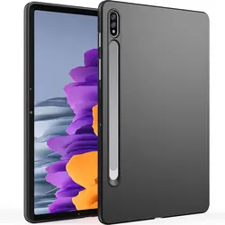 Black Shockproof TPU Flexible Tablet Case - Soft Cover, Anti-Drop Protection (Tab S7 11.0 2020)