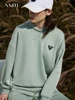 AMII Minimalism Sweatshirt 2023 Spring New Hoodie Chic Shorts Pants for Women Pantalone Tracksuit Separately Sale 72311001 1