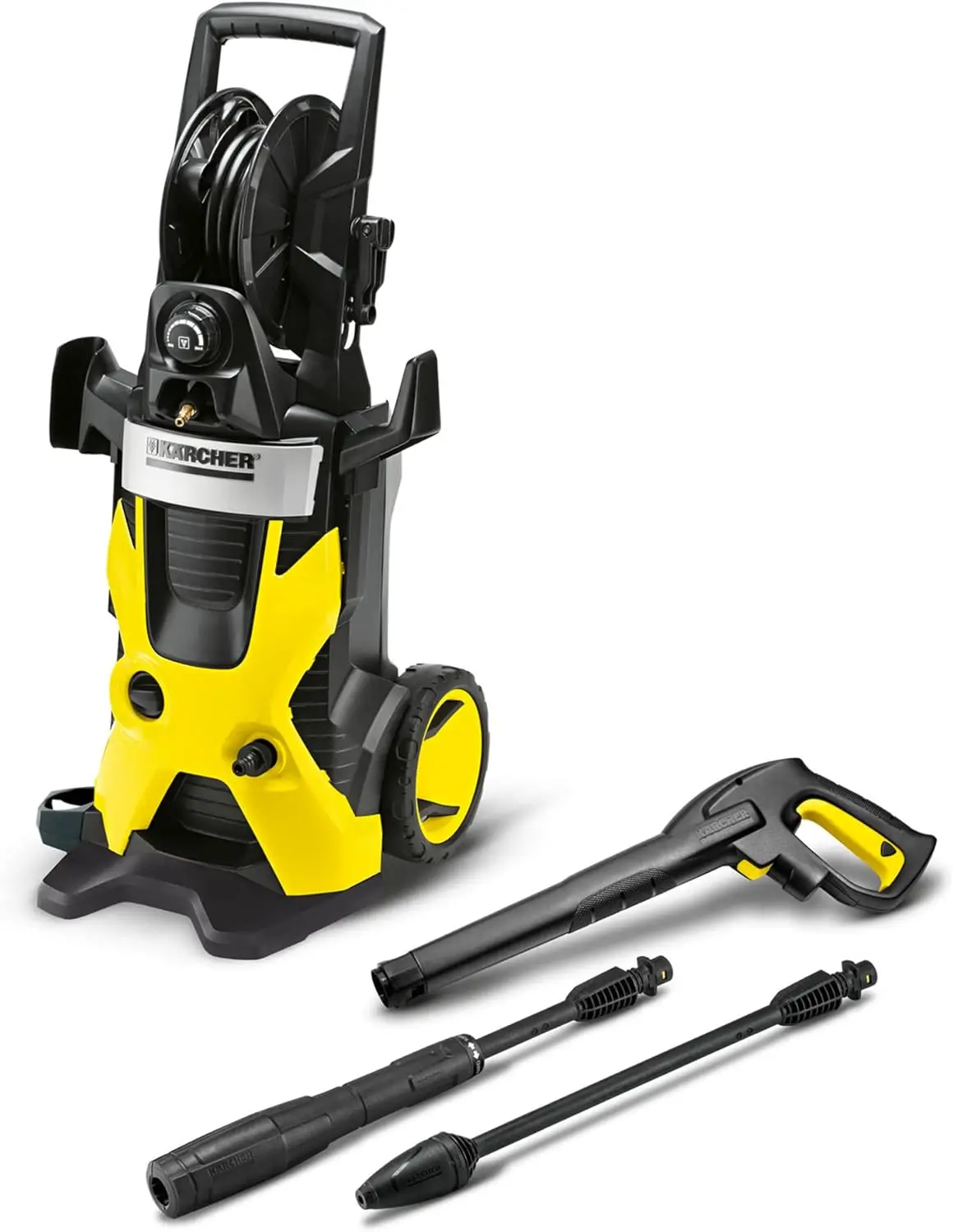 K5 Premium Electric Pressure Washer 2000 PSI-with Vario Power & Dirtblaster Wands, Pressurized Hose Reel-1.4 GPM