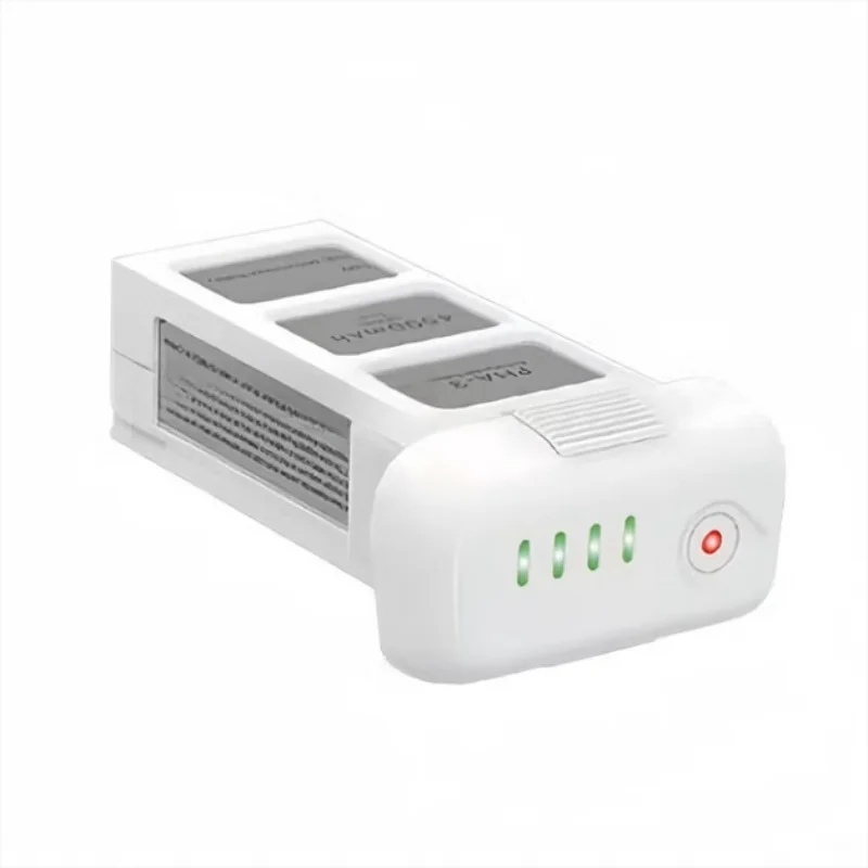 Vue rapprochée des connecteurs et de l'étiquette de la batterie Drone Phantom 3 4500mAh 15.2V.