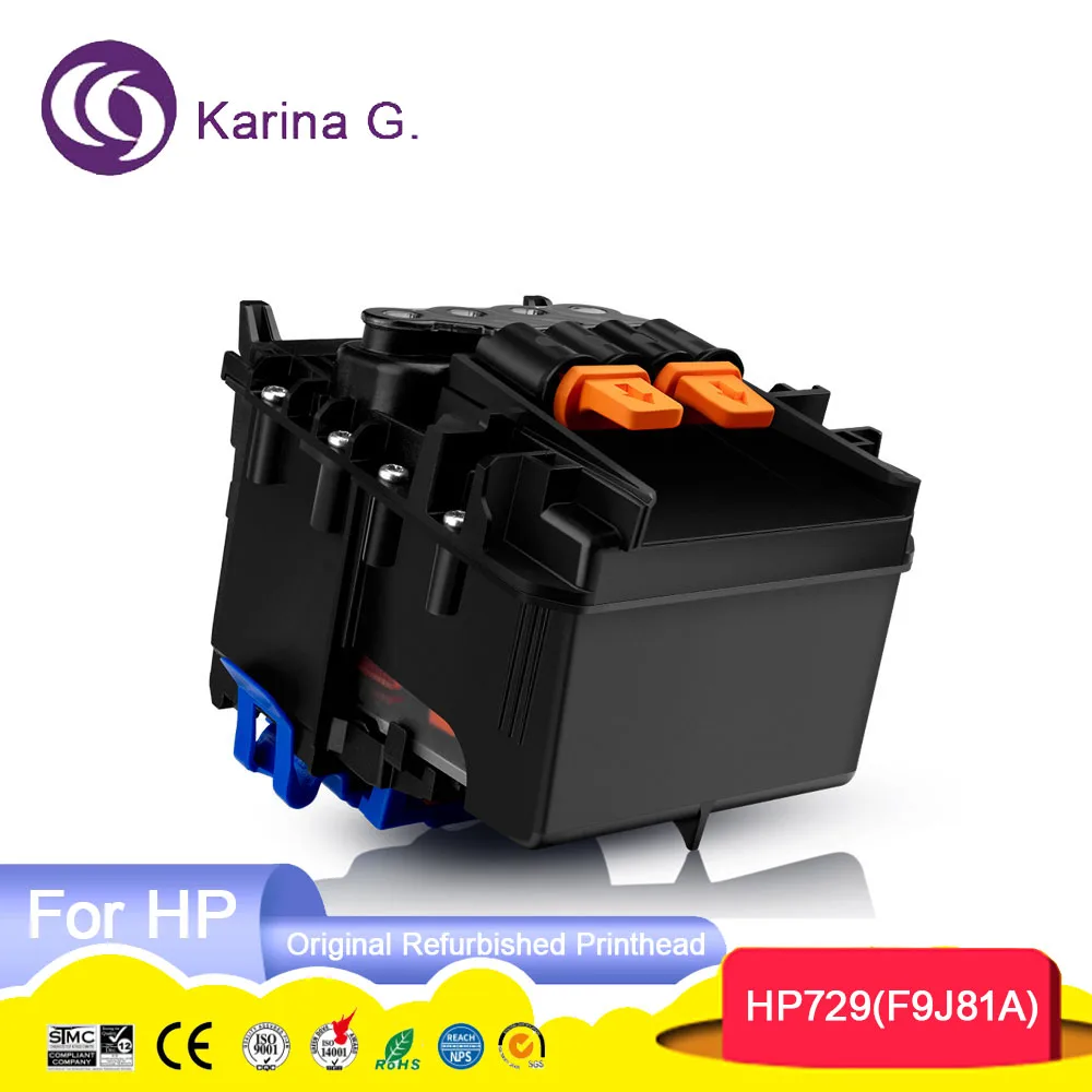 

Оригинальная восстановленная F9J81A для HP 729 печатающая головка DesignJet 729 HP 729 печатающая головка для HP DesignJet T730 T830 печатающая головка