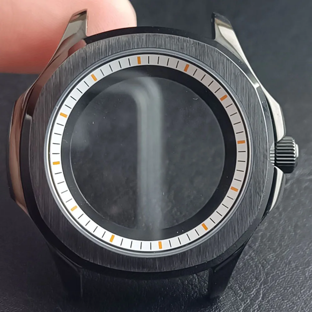 Stainless Steel Sapphire Glass Waterproof Watch Case with Inner Ring 39.5MM