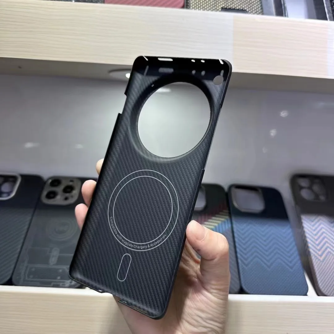 Magsafe Carbon Fiber Case For OPPO Find X7 Ultra 600D Case Phone Ultra-thin Aramid Fiber Protctive Case Phone Accessories