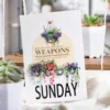 JIANWU 50mm*200cm Little Hanging Basket Series Vintage Plant Flower Landscaping PET Tape Creative DIY Journal Collage Stationery 4