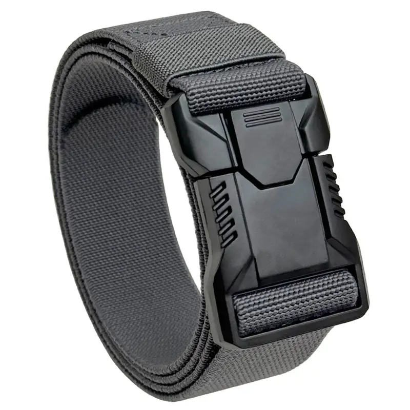 Red Ears Plastic buckle tactical belt men's multifunctional military fan canvas belt outdoor faux nylon training waist belt - Image 7