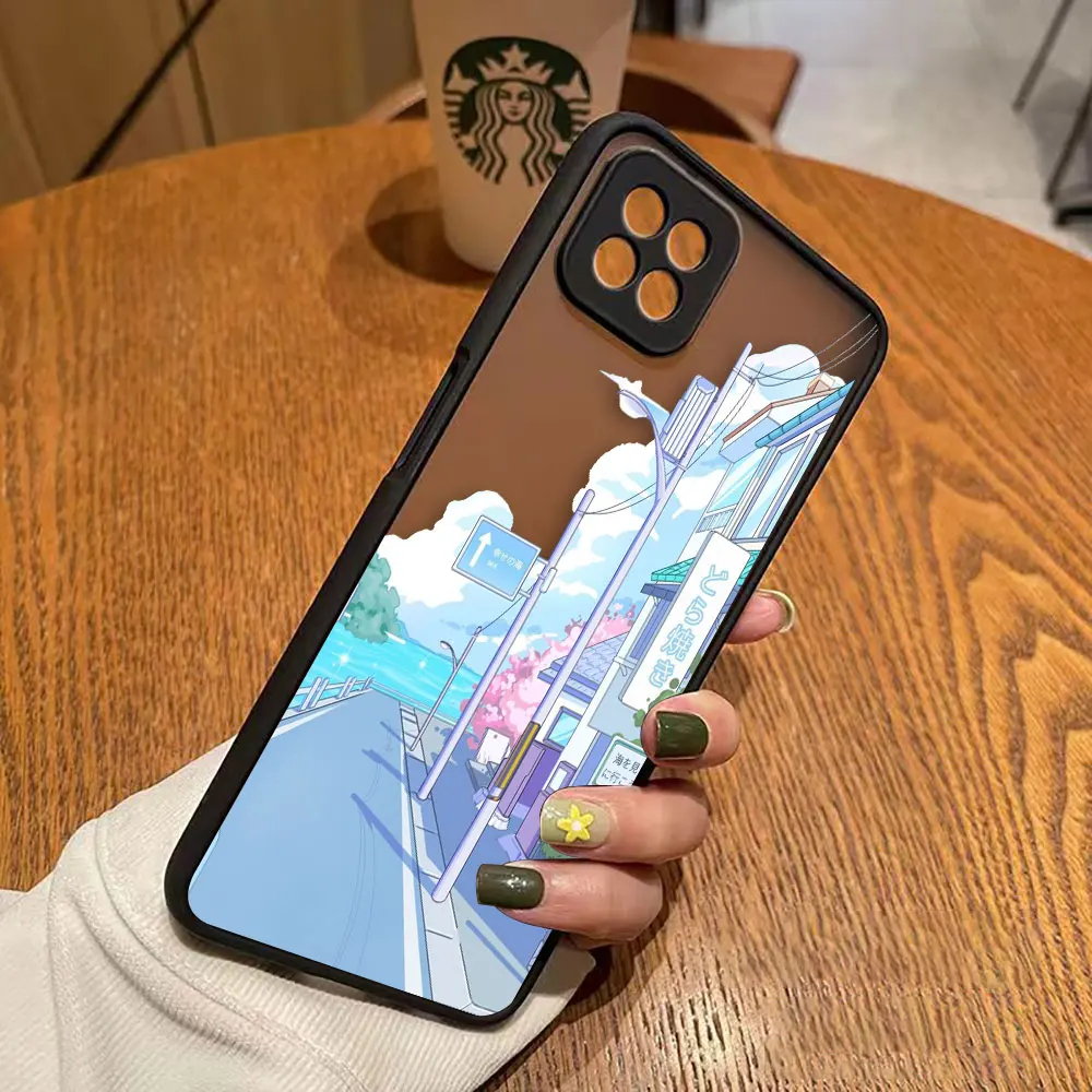 thumbnail image 1 of Funda mate para OPPO A97 A96 A95 A94 A93 A92 A78 A74 A73 A72 A57 A55 A54 4G 5G funda Anime japonés pintado a mano paisaje de casa, 1 of 5