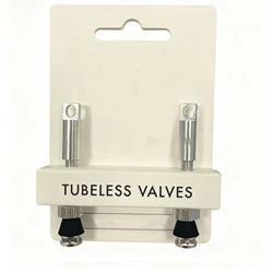 Universal Bike Tubeless Tire Valve for Road and Mountain Use (Silver)