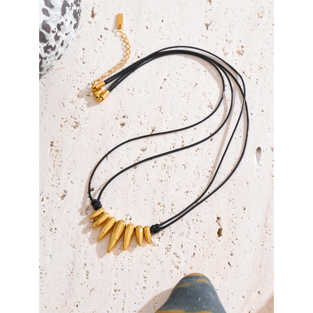 Yhpup Necklace Stainless Steel Summer Fashion Personal