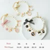 Pet Bow Pearl Collar Cat Jewelry Pendant Princess Necklace Dog Sweet Decorations Puppy Rhinestone Collar Chihuahua Accesorios 4