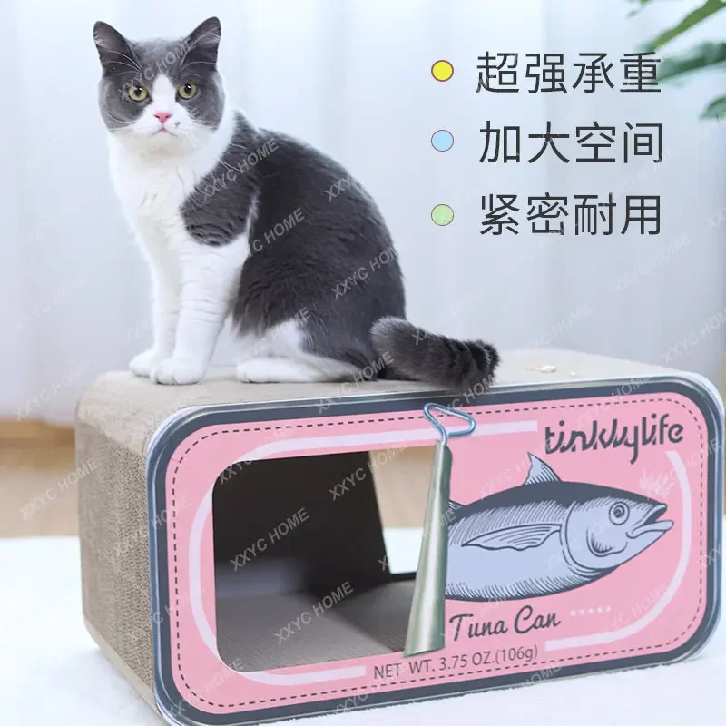 Canned Fish Cat Scratch Board Scratching Scratching Board No Dandruff Toy Cat Nest Scratch Integrated