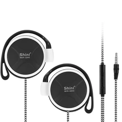 Universal Heavy Bass Hanging Ear Hook Earphones - Ideal (WHITE)
