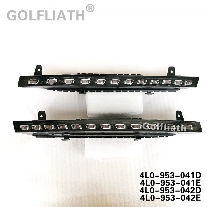 

Дневная работа, деталь в сборе, 4L0953041D, 4L095304 2D Φ, сигнал поворота для Audi Q7 S-Line, передний бампер 2010-2015, 12 элементов