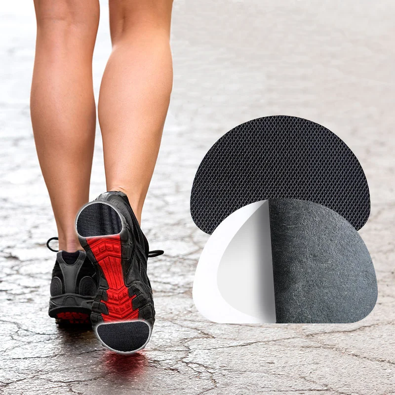 2PCS Shoe Sole Protector Anti-Slip Replacement Rubber Soles Outsoles for Shoes Repair Mat High Heels Self-Adhesive Bottom Sheet