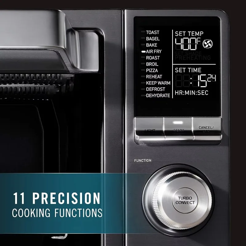 Calphalon Air Fryer Oven, 11-in-1 Toaster Oven Air Fryer Combo, 26.4 QT/25 L, Fits 12" Pizza, Stainless Steel 3