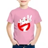Summer Boys/Girls Cartoon Children Cotton Tshirt Fun Ghostbusters Games Printed Short Sleeve Kids T-shirt Cute Baby Tees 2