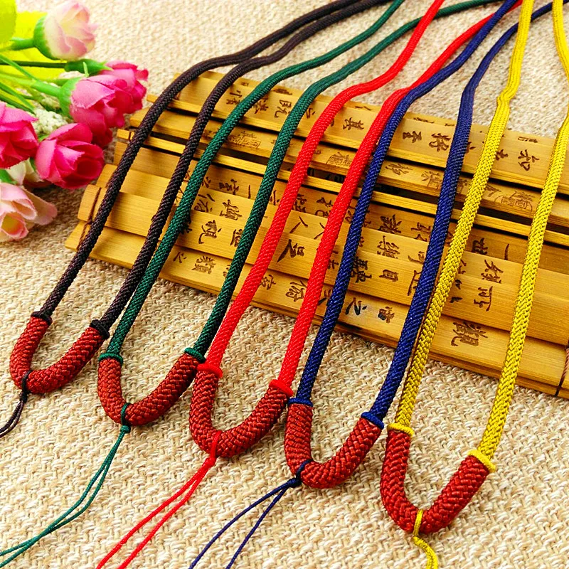 

5pcs Hand Knited Necklace silk thread knot cord For Pendant-5mm thick