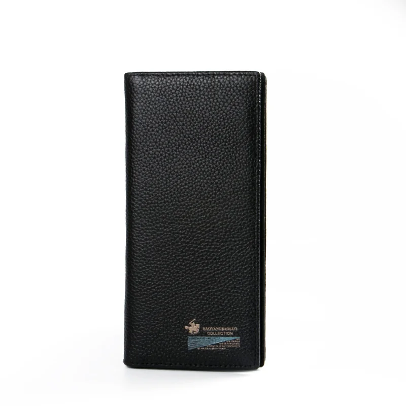 

Men's wallet genuine leather full head layer cowhide short money suit long clip soft