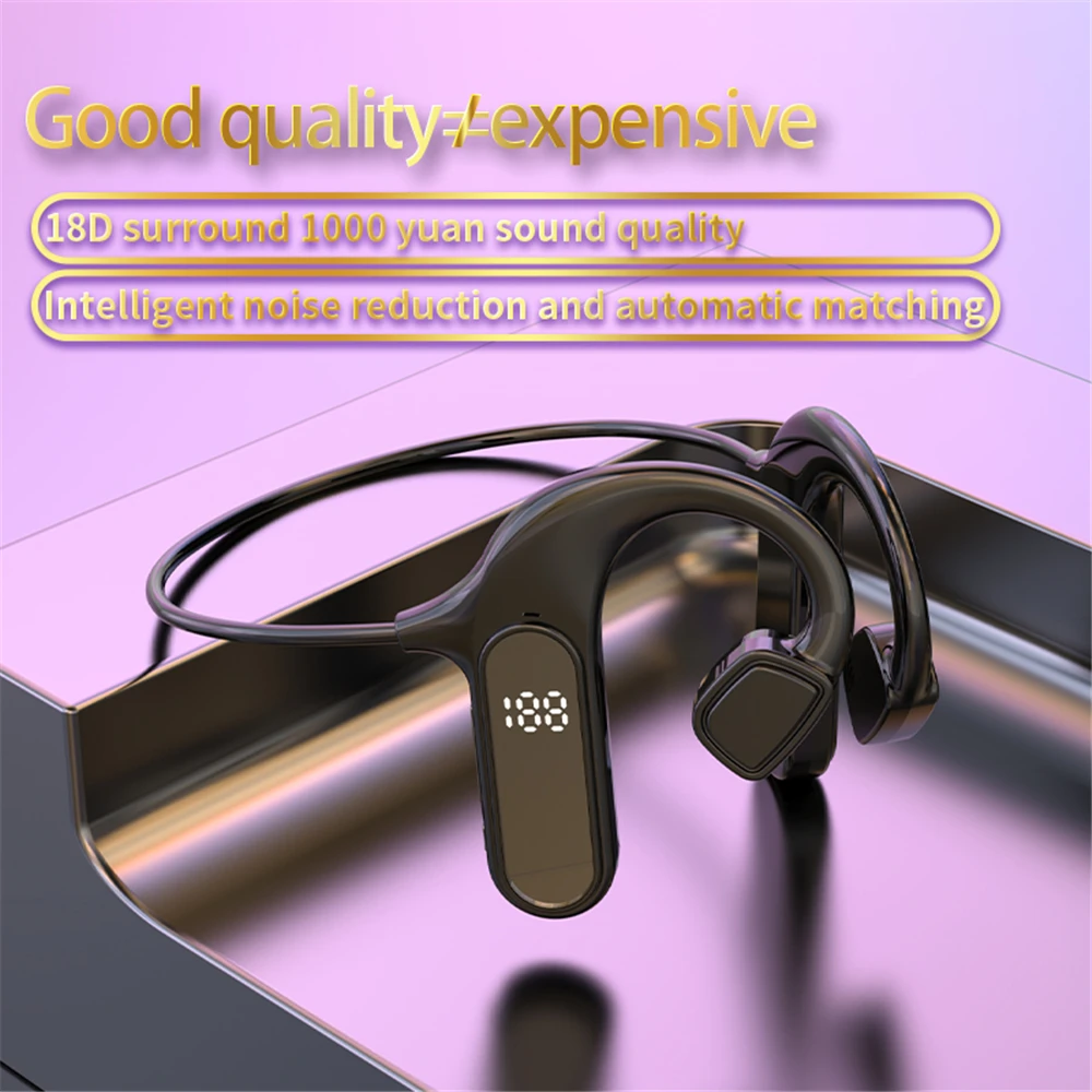 Generic Bone Conduction Earphones Wireless Digital Bluetooth Headset