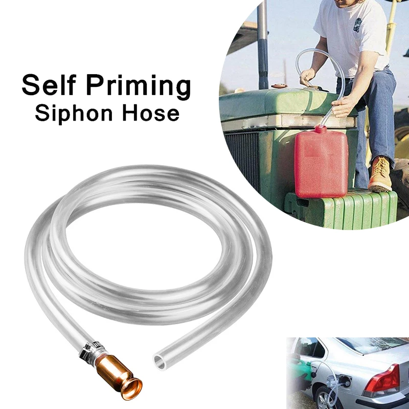 Gas Siphon Hose Pump Shaker Siphon 1/2" Valve Virgin for Gasoline Fuel Transfer Safe Multi-Purpose Self Priming Pump Hose
