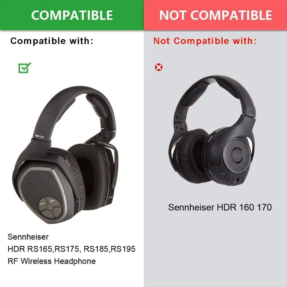 

Replacement Ear Pads for Sennheiser Earphone RS165 RS175 RS185 RS195 HDR165 HDR175 HDR185 HDR195 Headset Gamer Accessories Cover
