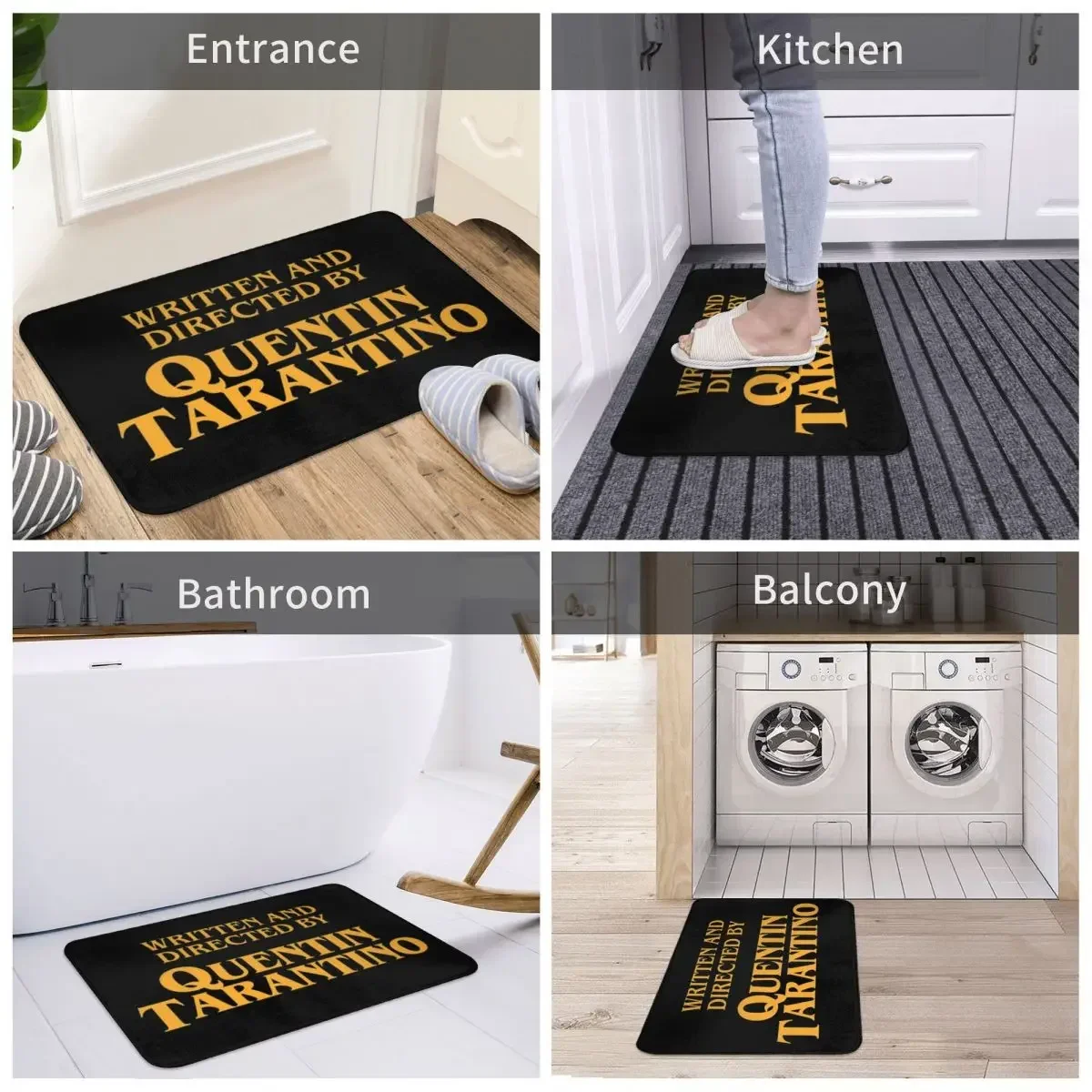 Quentin Tarantino Polyester Doormat Rug carpet Mat Footpad Non-slip Washable Front Room Corridor Kitchen Bedroom balcony toilet 6
