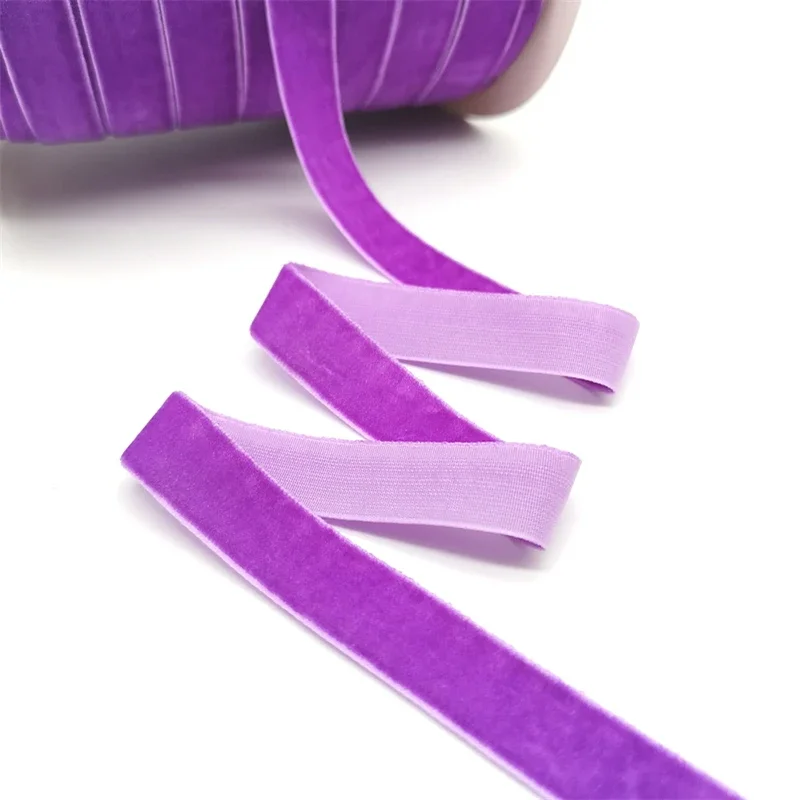 Luxurious Velvet Ribbon for Elegant Decorations and DIY Crafts – 5 Yards, 6-25mm Width