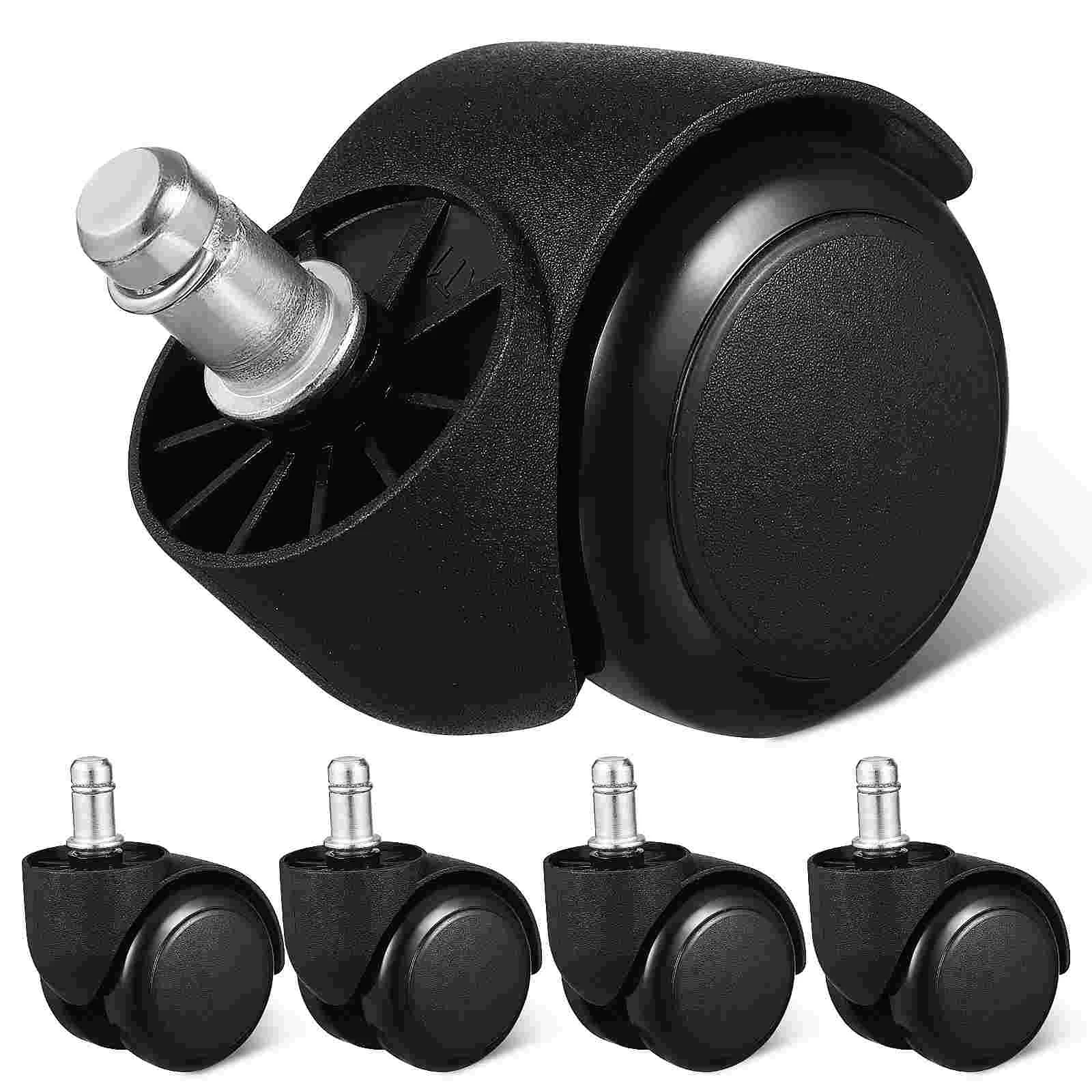 5 Pcs 2-inch Lead Screw 8*13 Movable Swivel Caster 5pcs Office Furniture Casters Heavy Duty Wheels Replacement Chair