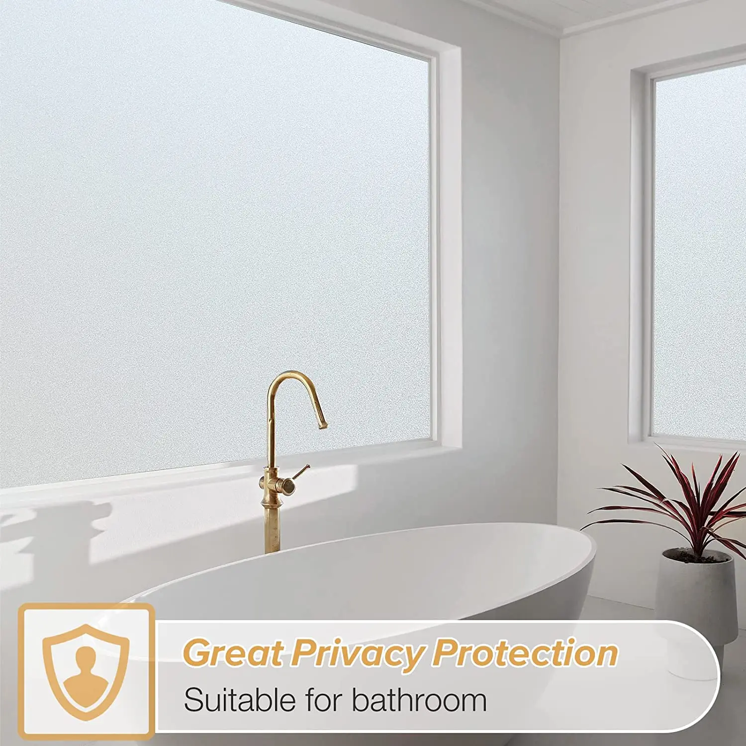 Frosted Glass Window Bathroom