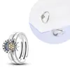 2025 Hot Original Adjustable Hoops Ring S925 Sterling Silver Romantic gift For Women Star Flower rings Love Mother's Day gifts 4