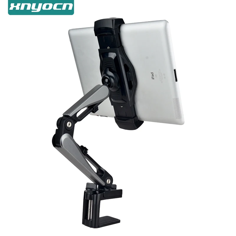 Support Téléphone Et Tablette à Bras Long En Aluminium - Pivot 360°, Réglable, Pour Bureau Ou Lit