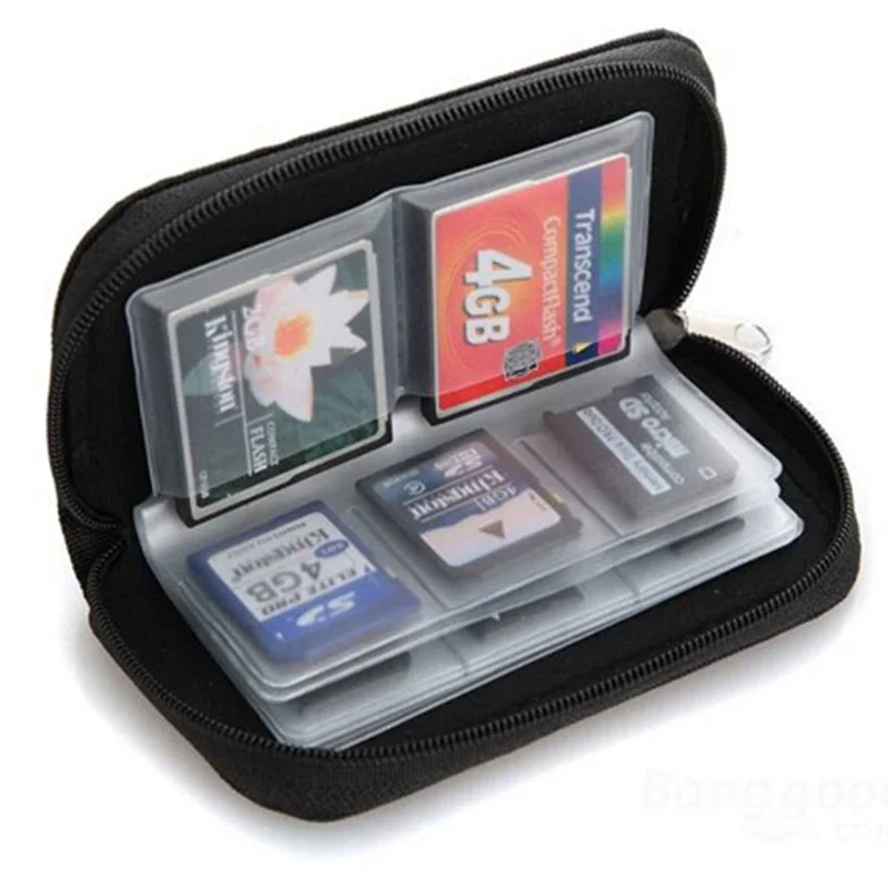 22 Slots Memory Card Bag CF/SD Card Holder Case Memory Storage Wallet Box for CF/SD/Micro SD/SDHC/MS/DS Game Camera SD