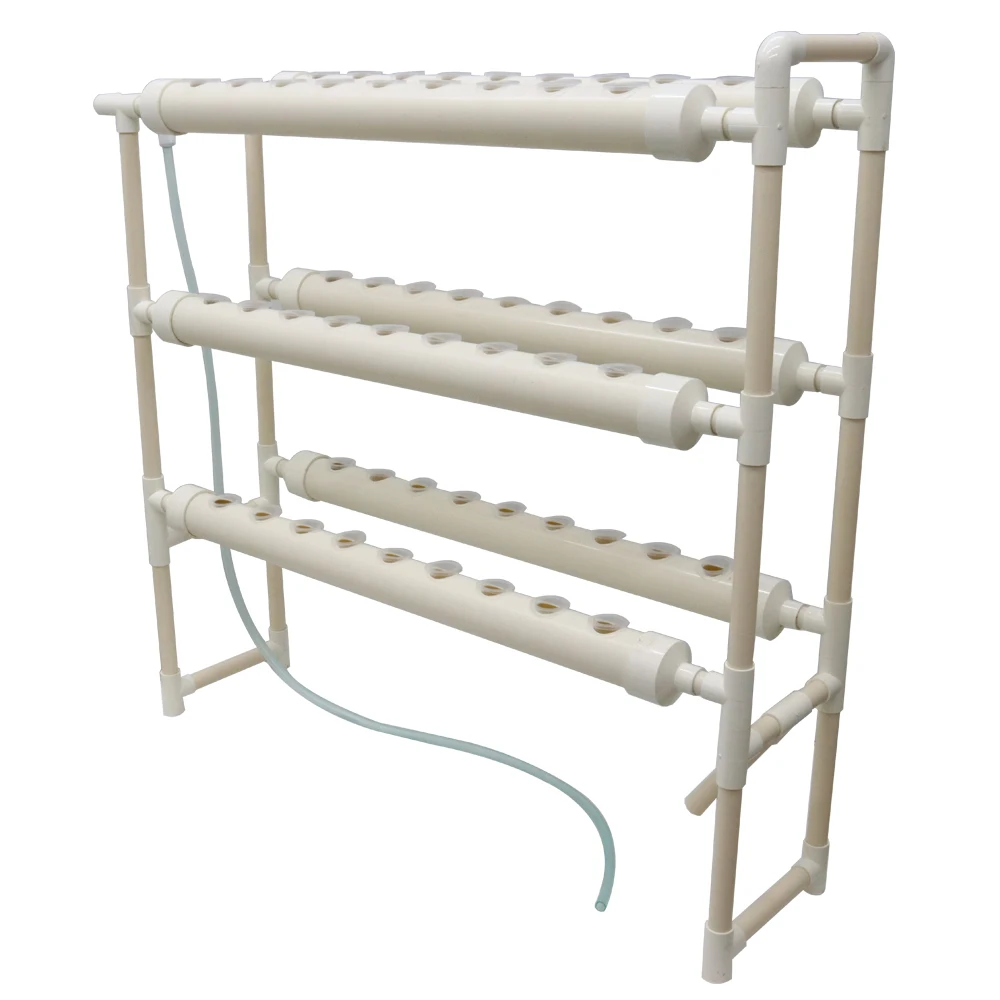 Hydroponic Grow Kit Vertical Double Side 6 Pipe 54 Plant Site
