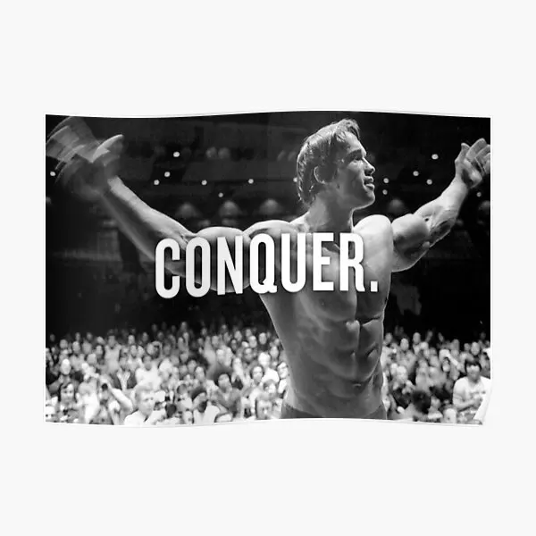 

Арнольд Шварценеггер Покорите мотивационные плакаты винтажная картина Печать современное искусство украшение для дома Фреска фотообои без рамки