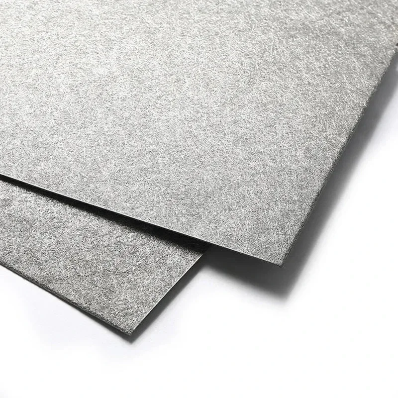 100x100mmx0.1mm Thick High Purity Titanium Fiber Paper Gas Diffusion Layer Fiber Sintered Ti Felt for Fuel Cell Research
