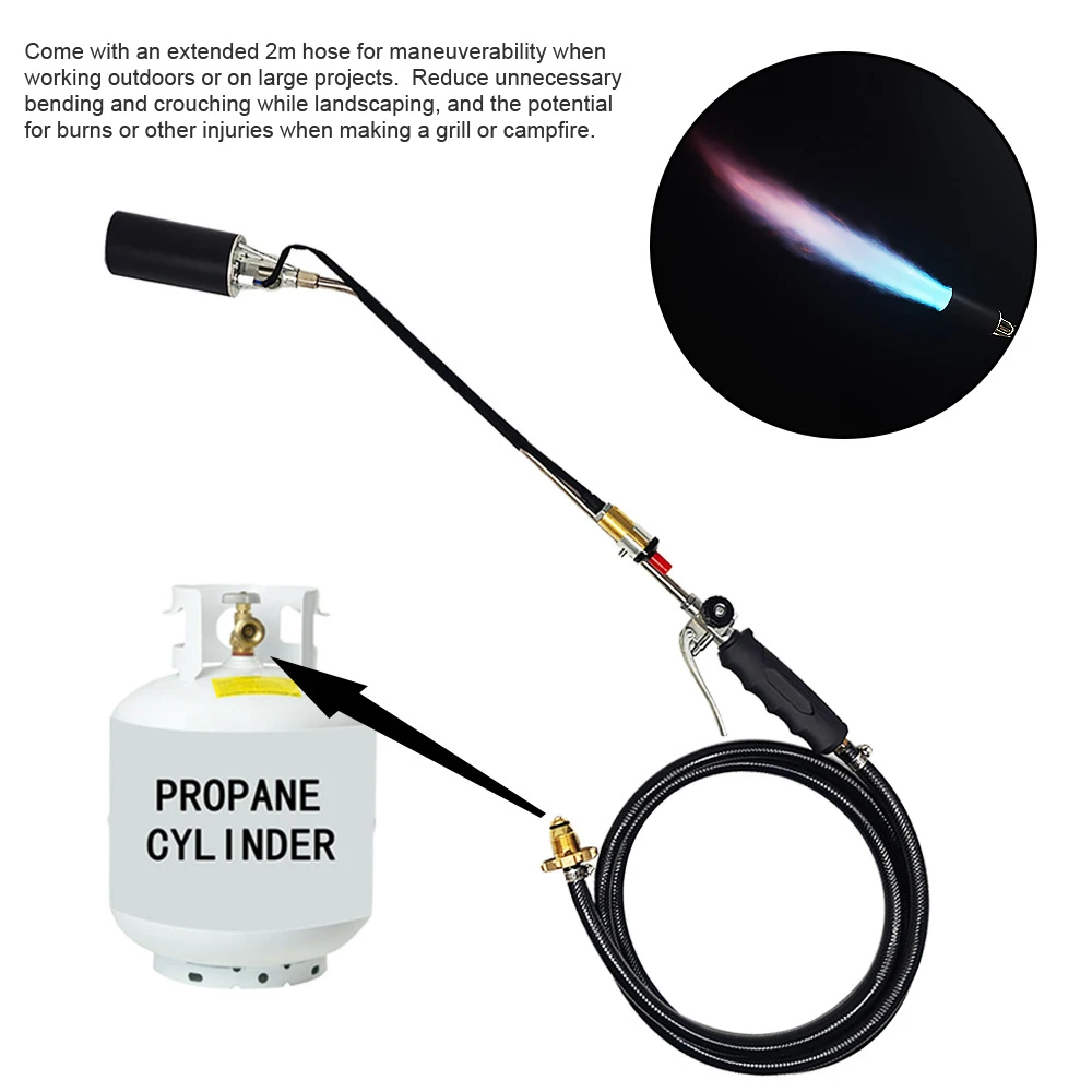 

Outdoor Flamethrower Portable Weed Burners Kits Propane Weed Killer SprayTorch Shrub Grass Burners Thaw Machine Camping Tools