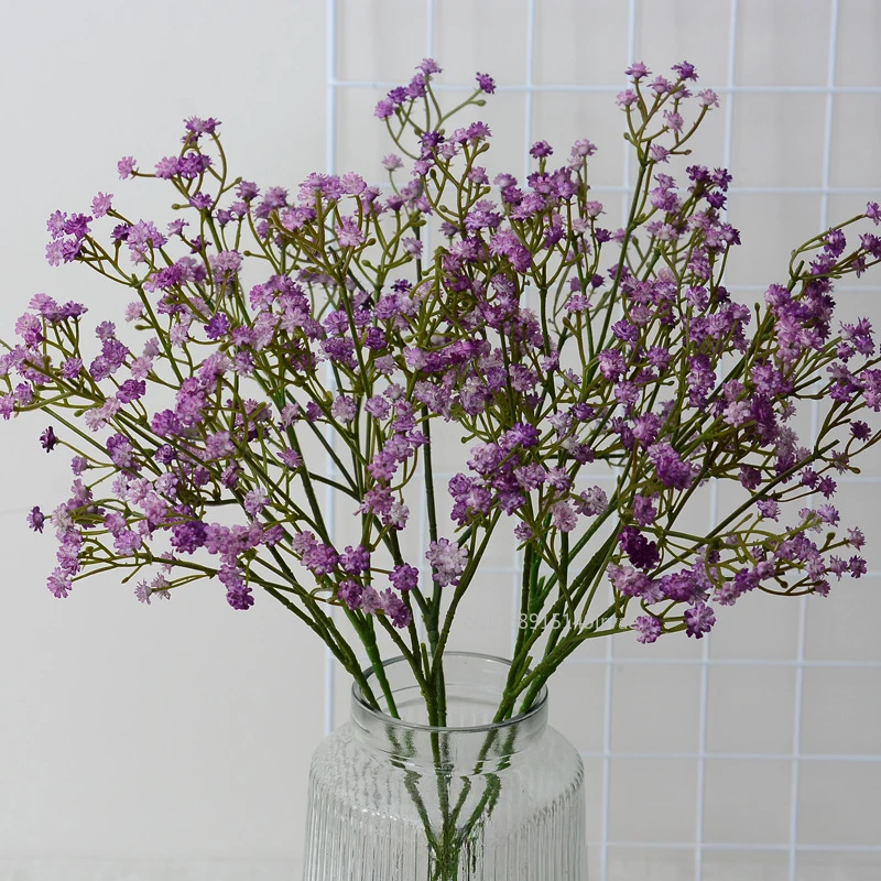 90Heads Artificial Flowers Branch Plastic Gypsophila DIY Floral Bouquets for Handmade Wedding Engagement Party Home Decorations